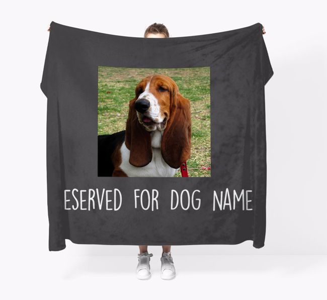'Reserved for...' - Personalised {breedFullName} Throw Blanket